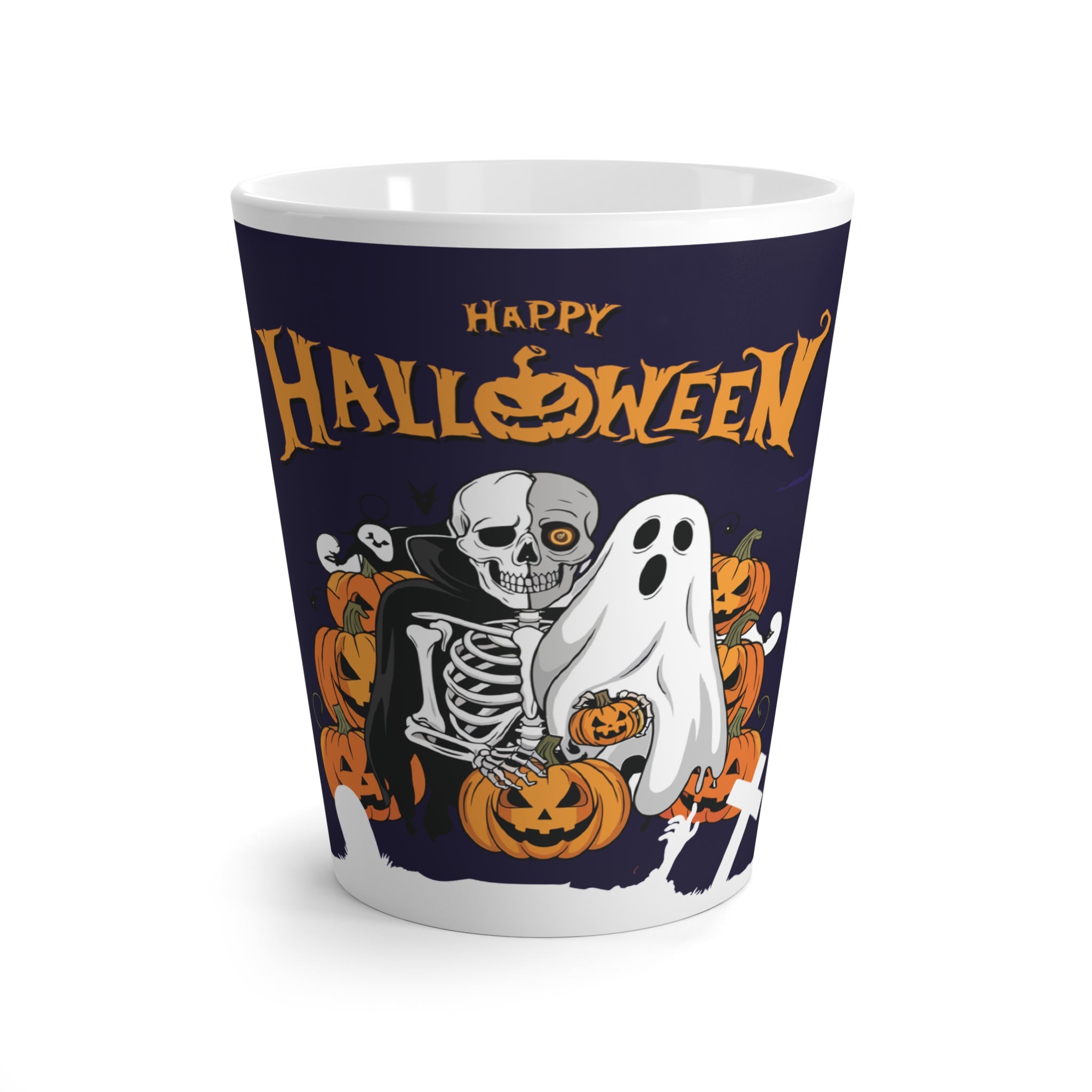 Halloween is Better with Skeleton | Latte Mug
